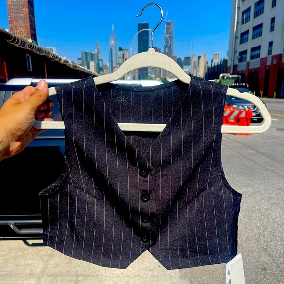 Commense Tops - Commense Pinstripe Vest Top